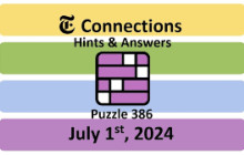 Connections NYT Answers Today: July 1, 2024