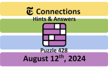 Connections NYT Answers Today: August 12, 2024