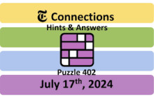 Connections NYT Answers Today: July 17, 2024