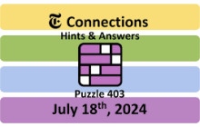 Connections NYT Answers Today: July 18, 2024