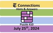 Connections NYT Answers Today: July 25, 2024