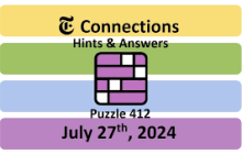 Connections NYT Answers Today: July 27, 2024
