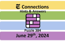 Connections NYT Answers Today: June 29, 2024