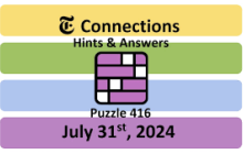 Connections NYT Answers Today: July 31, 2024