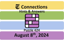 Connections NYT Answers Today: August 8, 2024